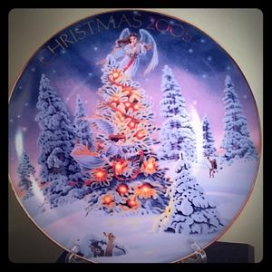 Angel Lights 2005 Christmas Plate